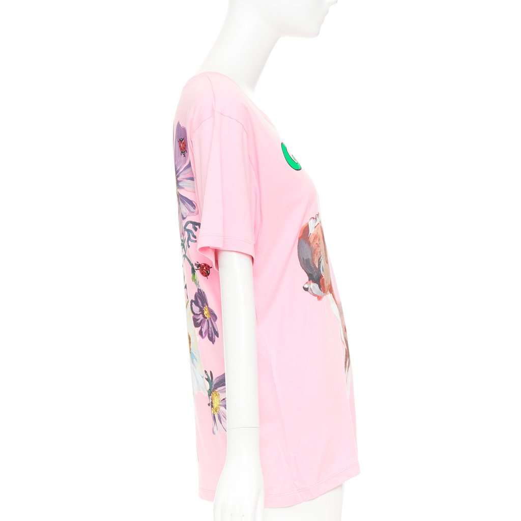 Gucci Pink Cotton Top Pink Cotton Never worn, with tag - Model View