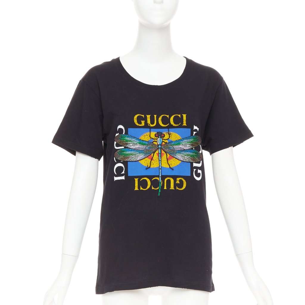 Gucci Black Cotton Top Black Cotton Very good condition - Front View