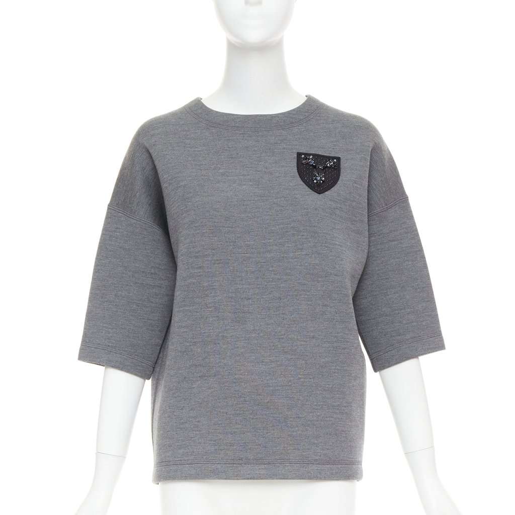 Dior Grey Wool Knitwear Grey Wool Very good condition - Front View