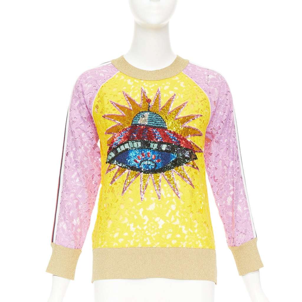 Gucci Yellow Cotton Knitwear Yellow Cotton Very good condition - Inside View