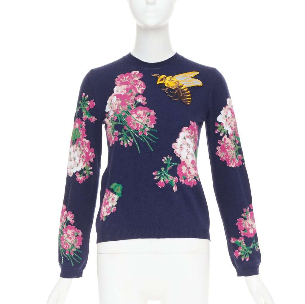 Gucci Navy Wool Knitwear Navy Wool Very good condition - Front View