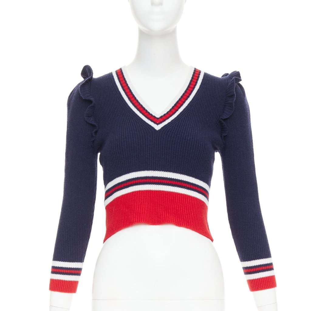 Gucci Navy Wool Knitwear Navy Wool Very good condition - Front View