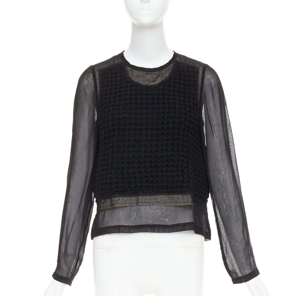 Comme Des Garcons Black Knitwear Black Very good condition - Front View