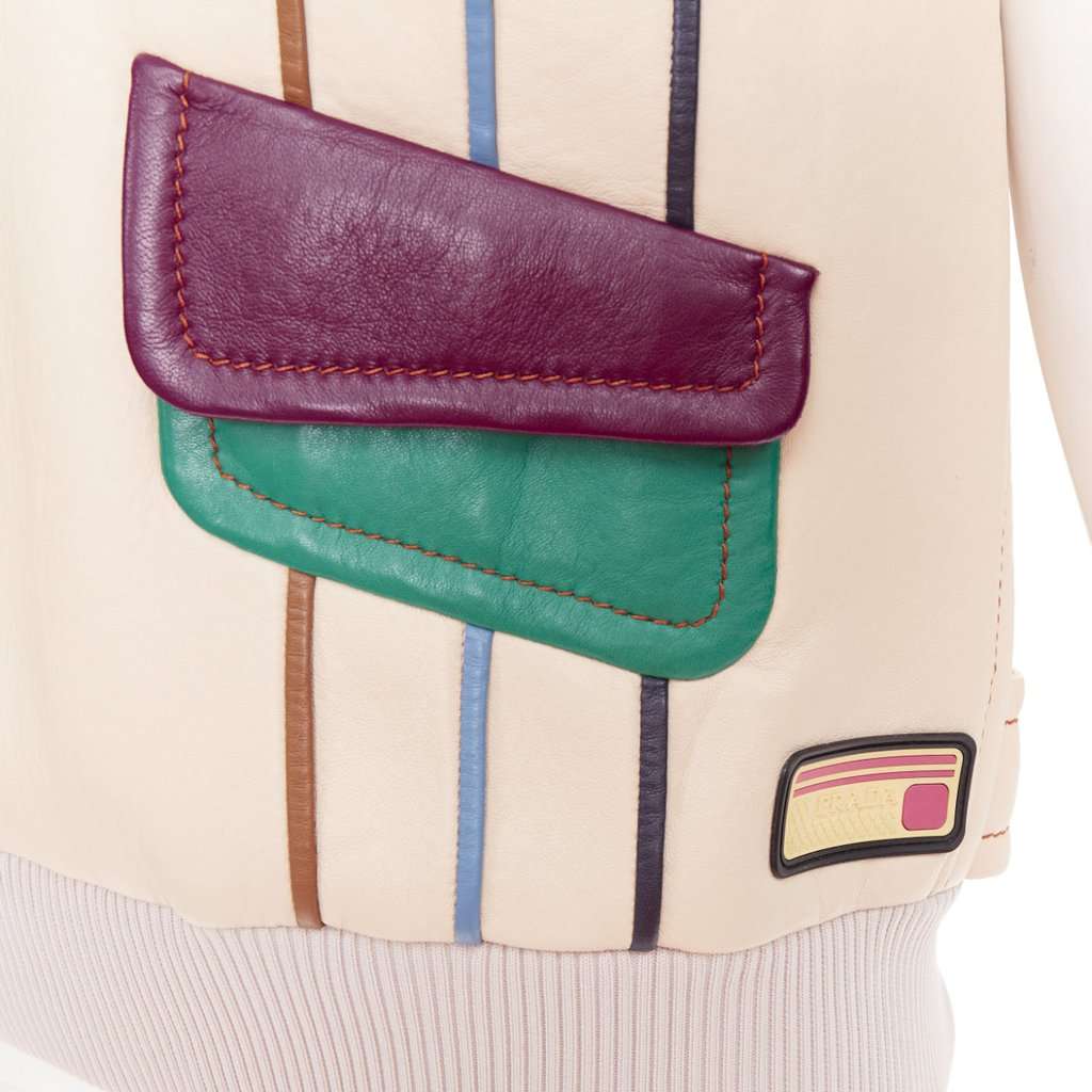 Prada MultiColor Leather Knitwear MultiColor Leather Good condition - Back View