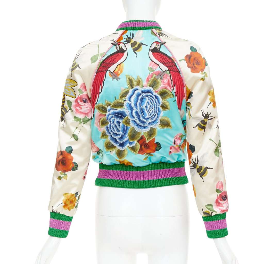 Gucci MultiColor Silk Coat MultiColor Silk Very good condition - Back View