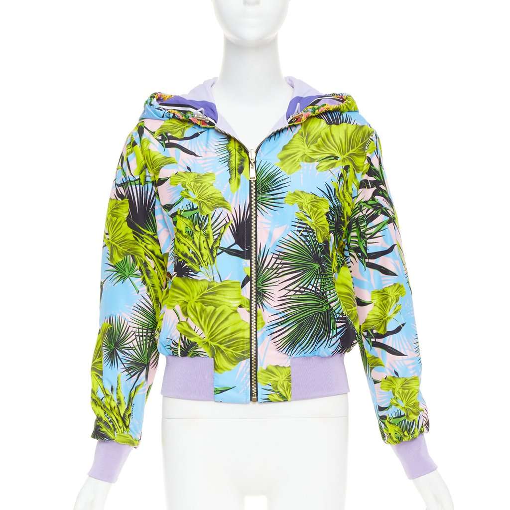 Versace Purple Coat Purple Very good condition - Model View