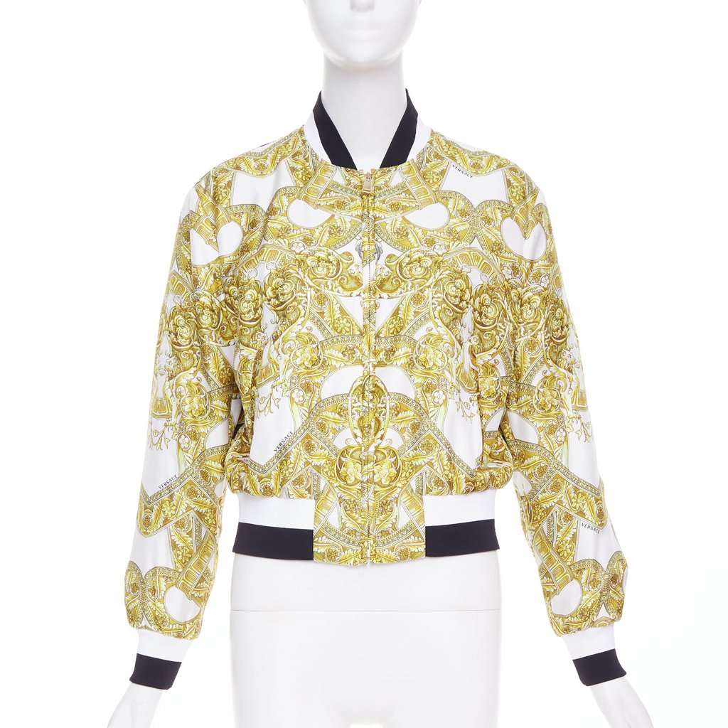 Versace White Silk Coat White Silk Never worn, with tag - Inside View