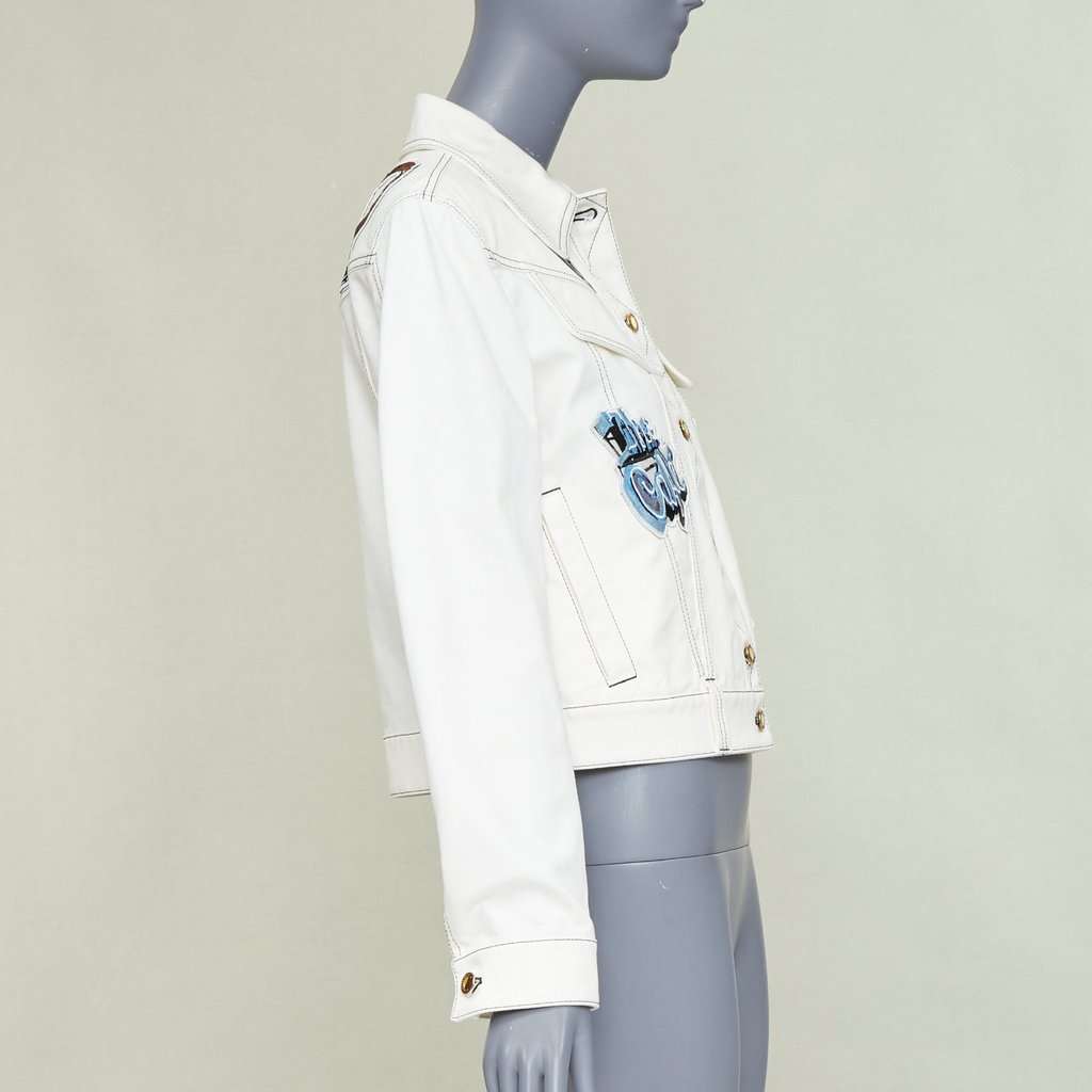 Louis Vuitton Ecru Cotton Jacket Ecru Cotton Good condition - Model View