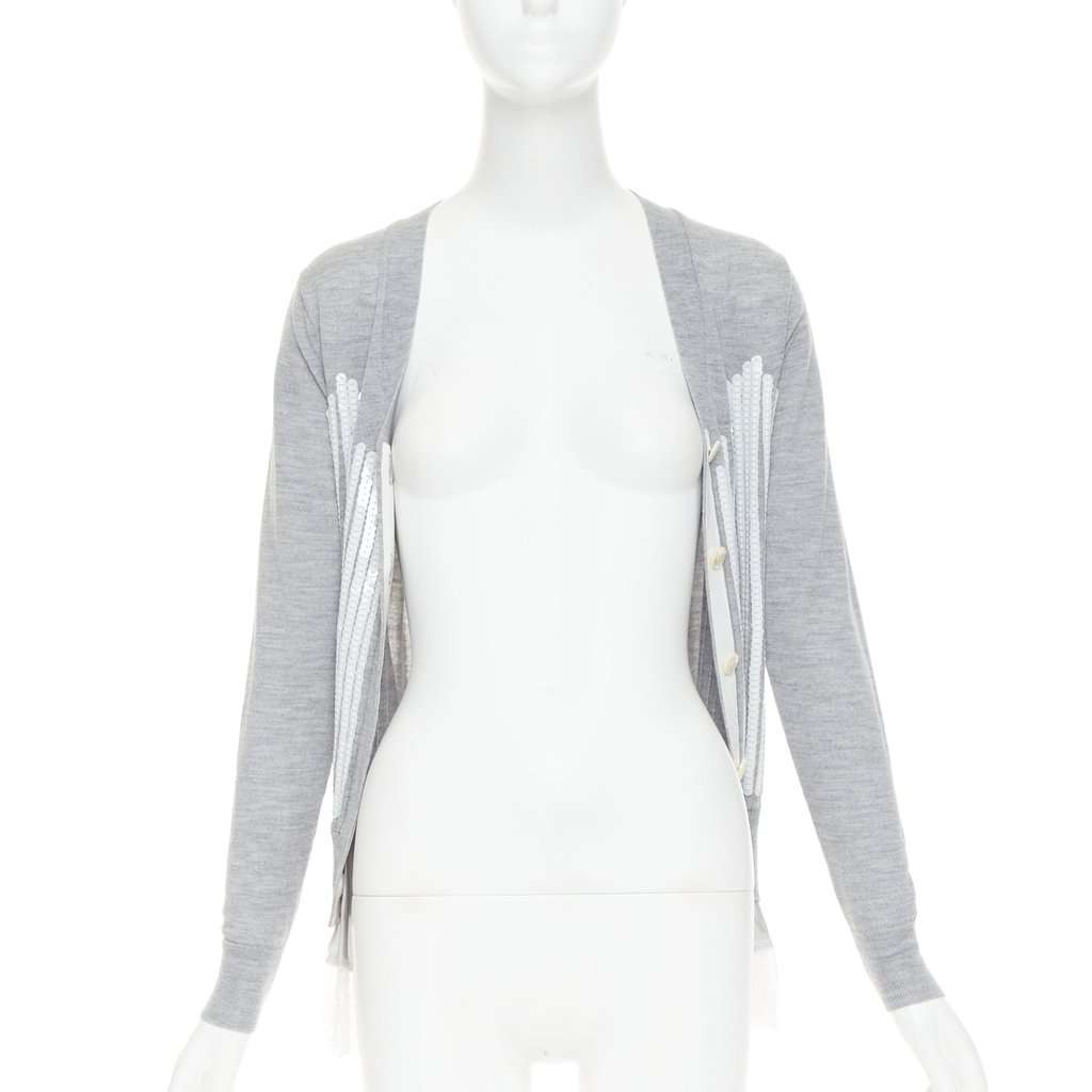 Sacai Grey Wool Knitwear Grey Wool Very good condition - Inside View
