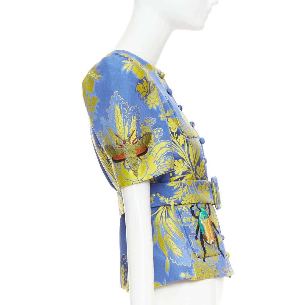 Gucci Blue Cotton Jacket Blue Cotton Very good condition - Model View