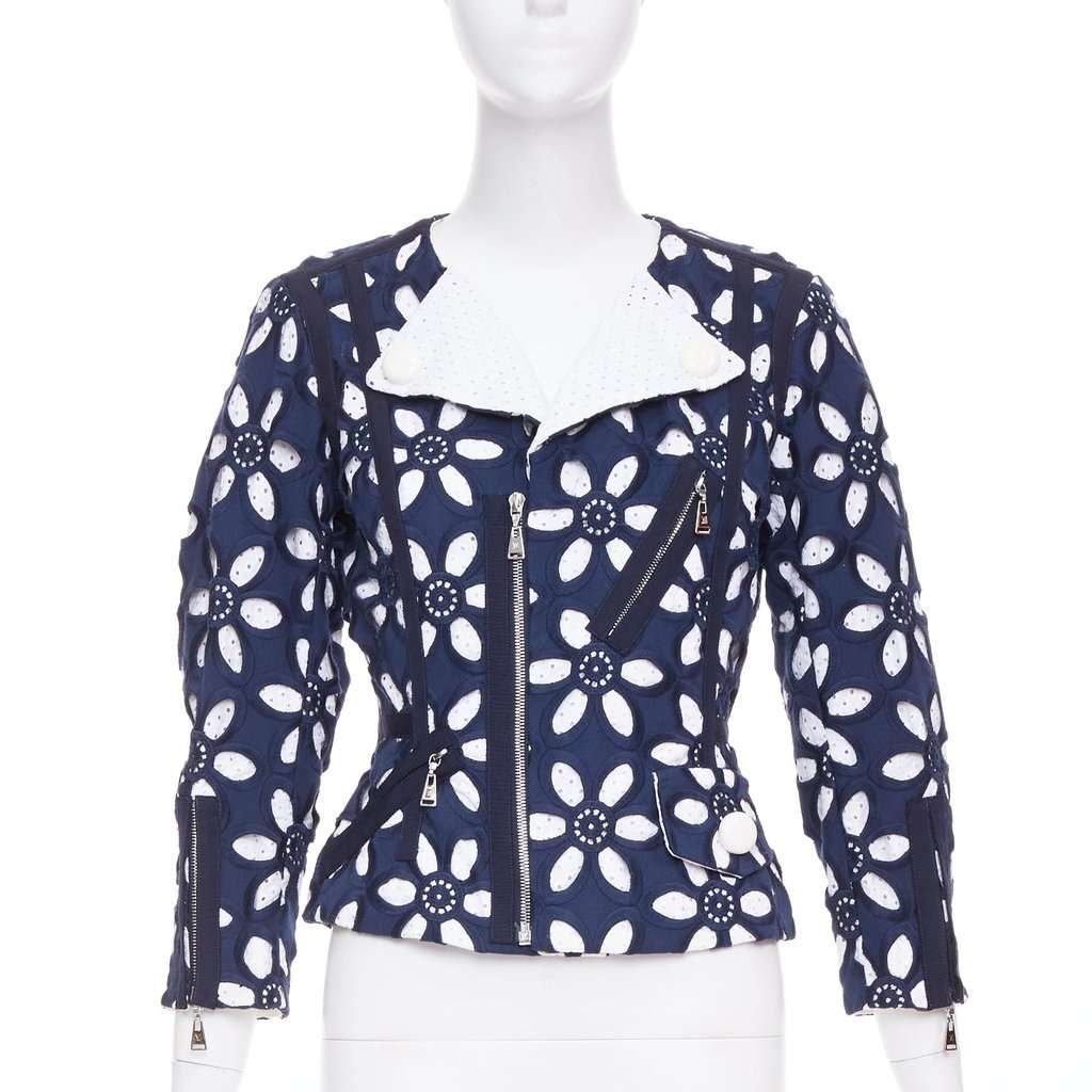 Louis Vuitton Navy Cotton Jacket Navy Cotton Very good condition - Front View