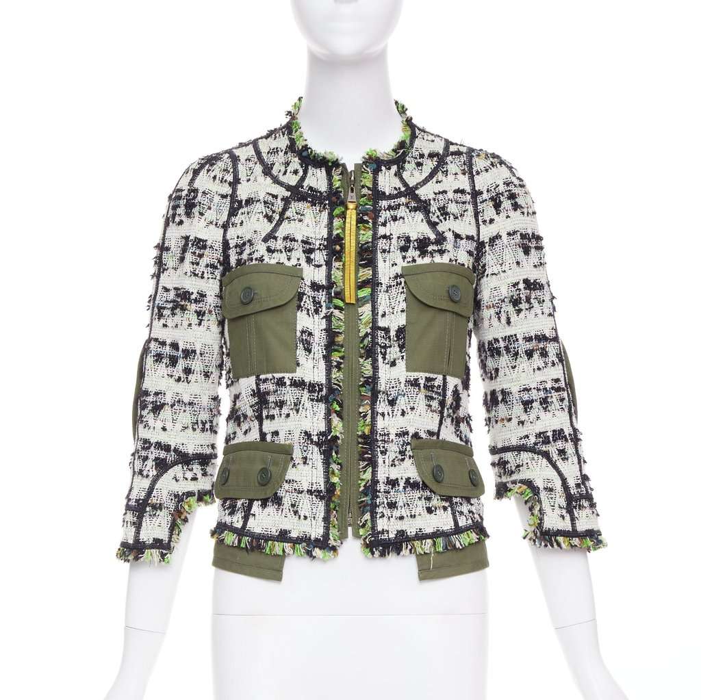 Louis Vuitton Green Cotton Jacket Green Cotton Very good condition - Front View
