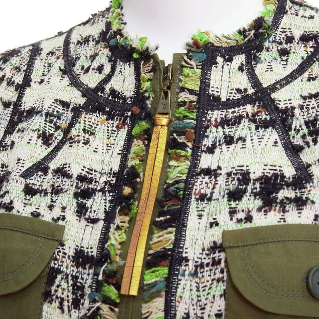 Louis Vuitton Green Cotton Jacket Green Cotton Very good condition - Back View