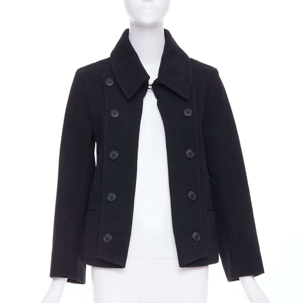 Limi Feu Black Wool Coat Black Wool Very good condition - Front View