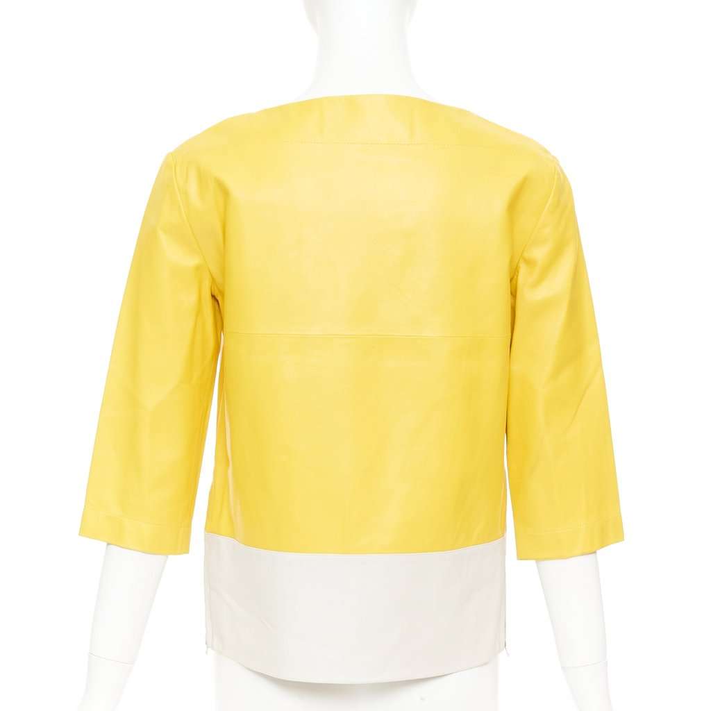 Marni Yellow Leather Top Yellow Leather Very good condition - Box View