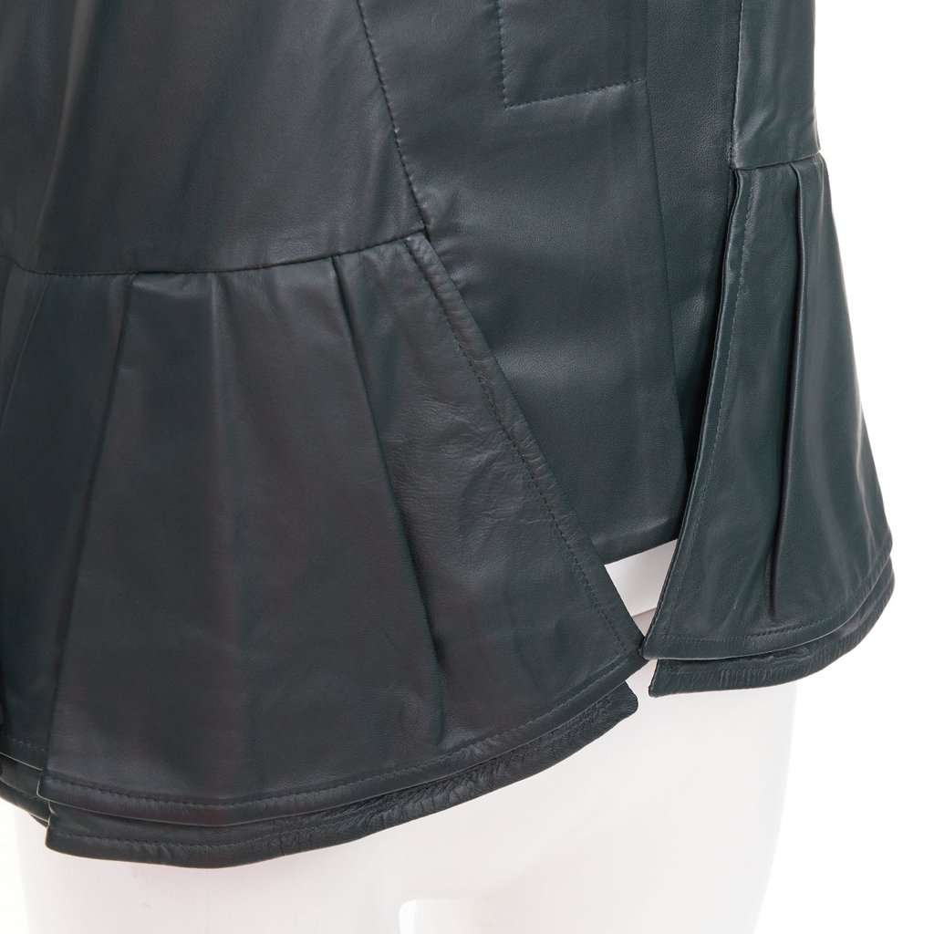 Marni Green Leather Leather Jacket Green Leather Good condition - Back View