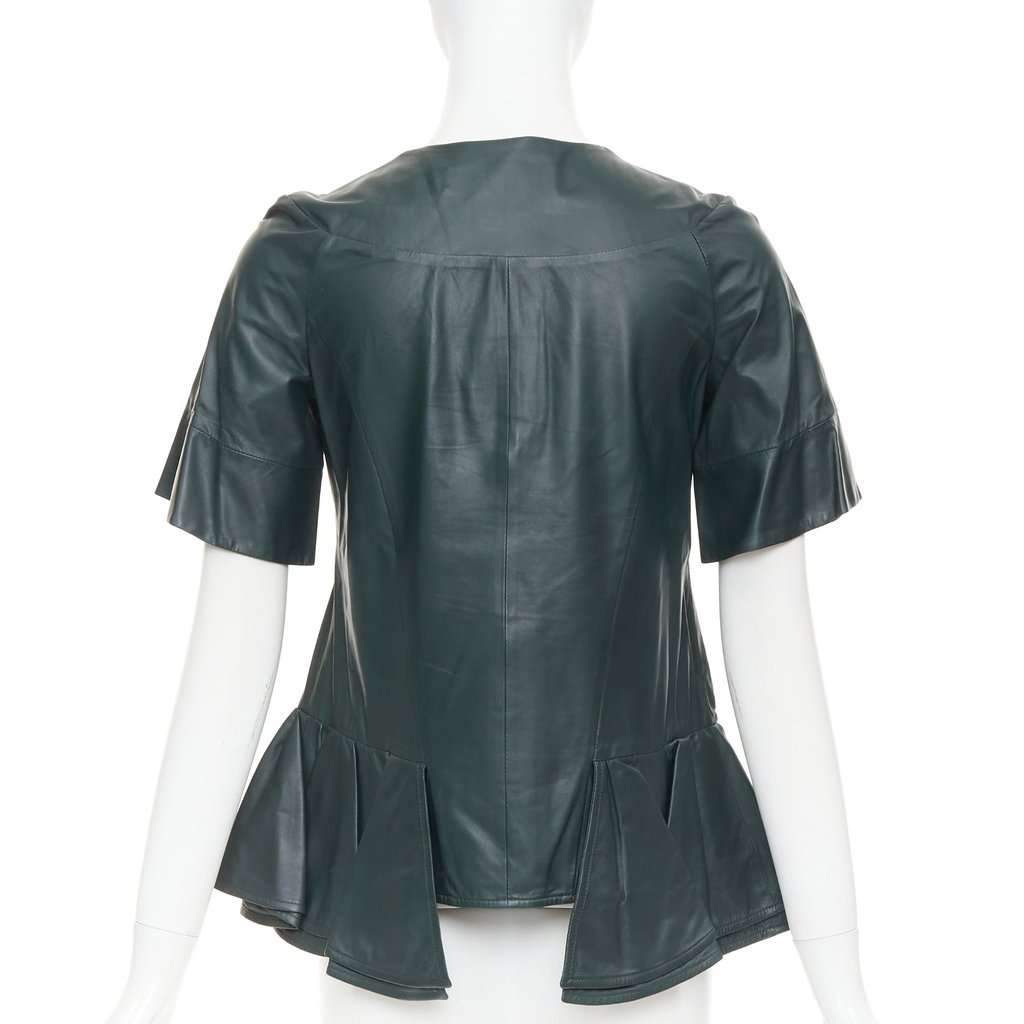 Marni Green Leather Leather Jacket Green Leather Good condition - Box View