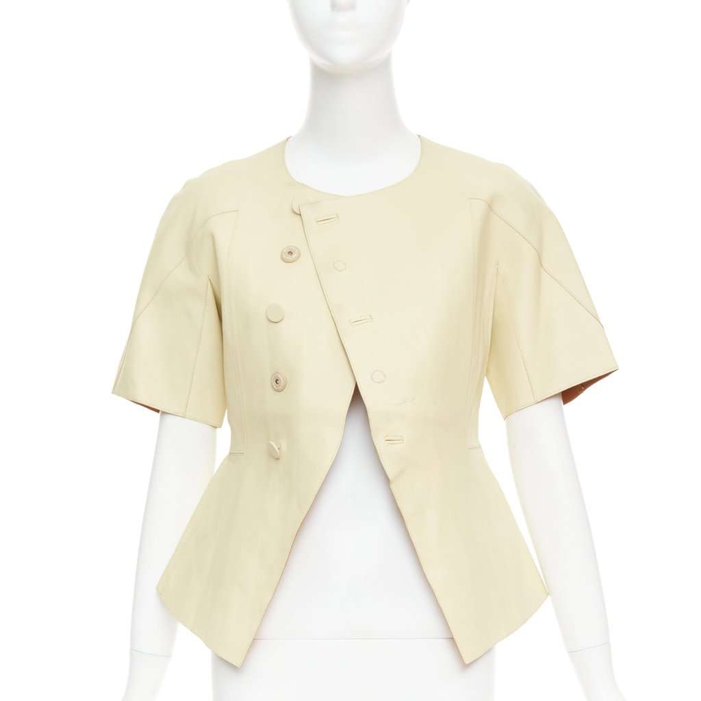 Marni Yellow Leather Leather Jacket Yellow Leather Fair condition - Inside View