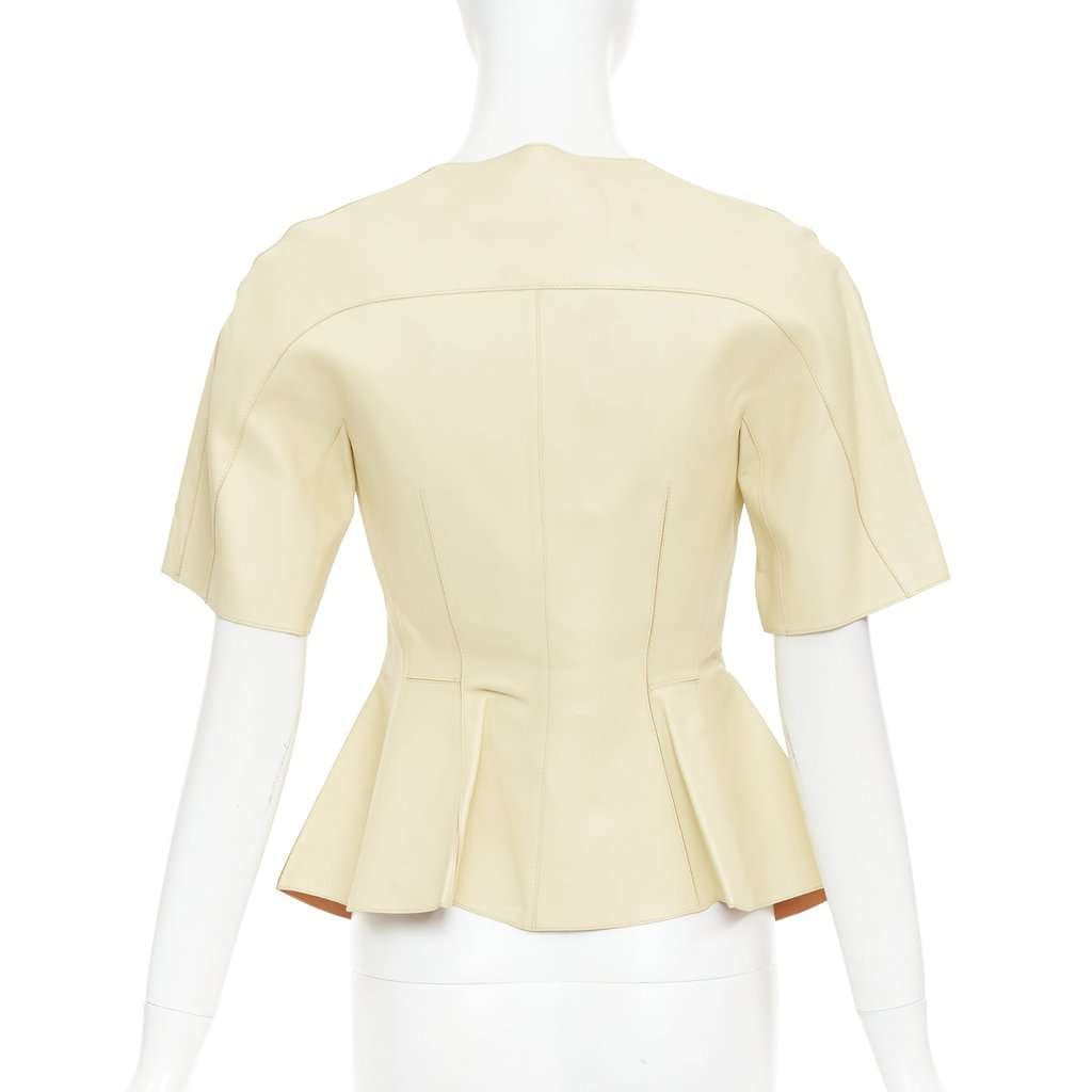 Marni Yellow Leather Leather Jacket Yellow Leather Fair condition - Box View