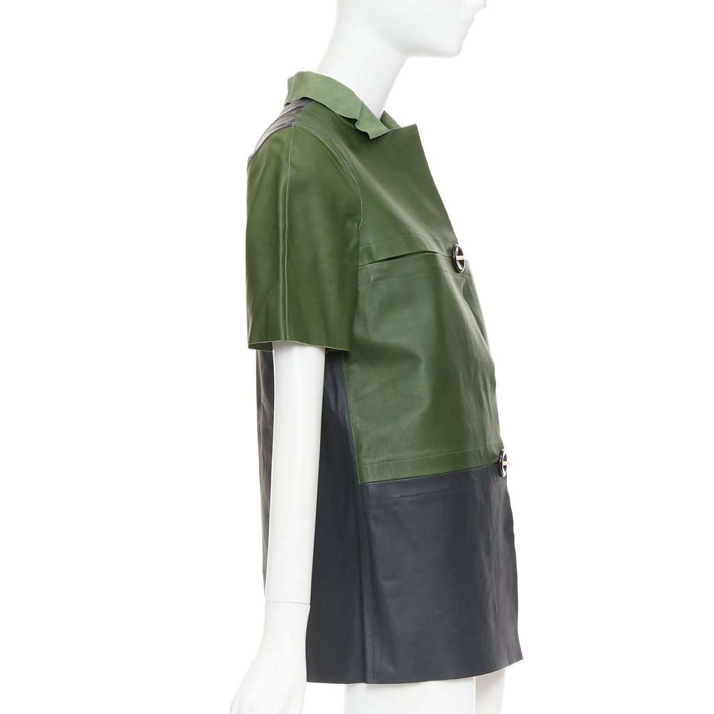 Marni Green Leather Leather Jacket Green Leather Very good condition - Box View