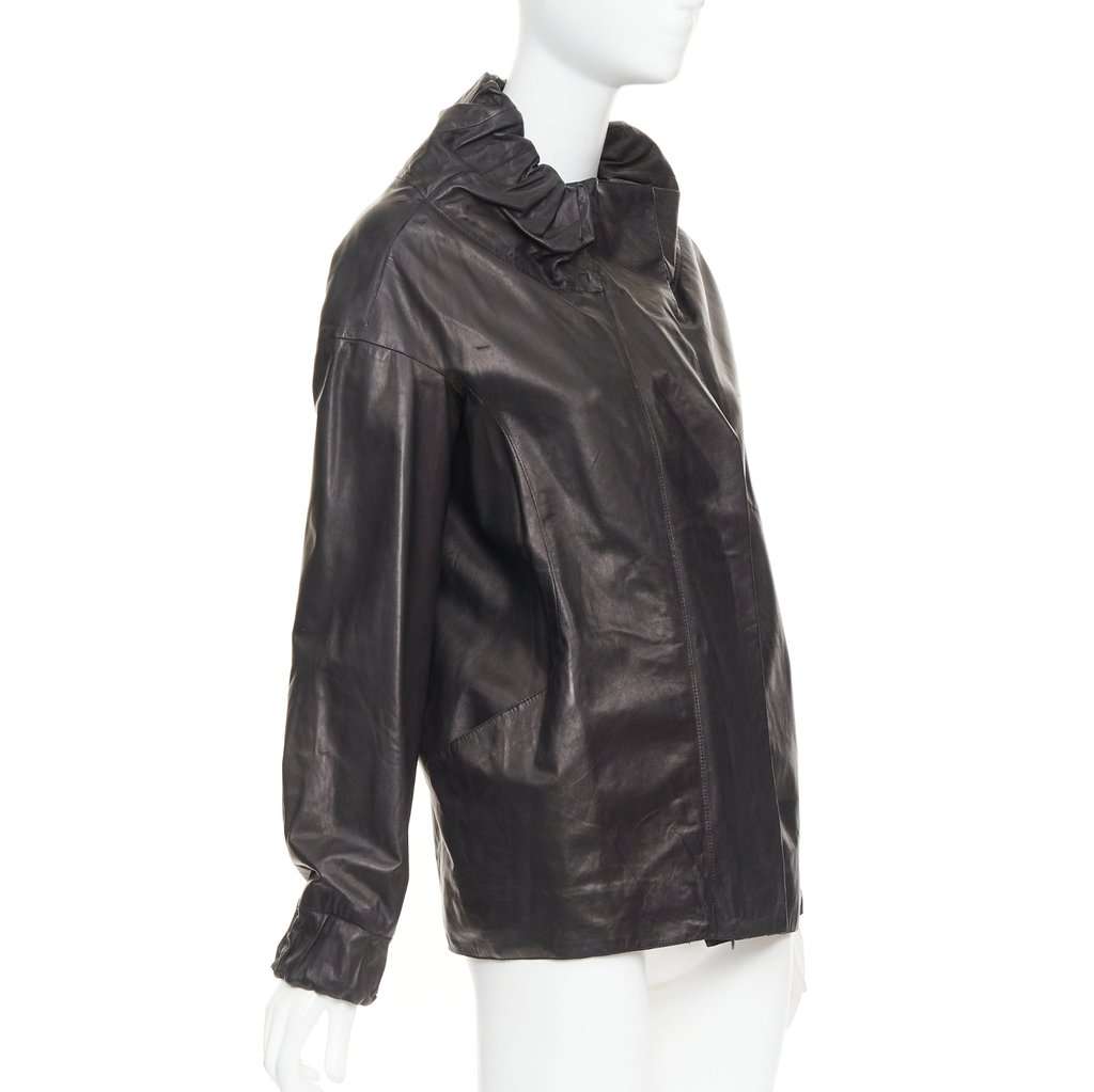 Marni Black Leather Leather Jacket Black Leather Very good condition - Model View