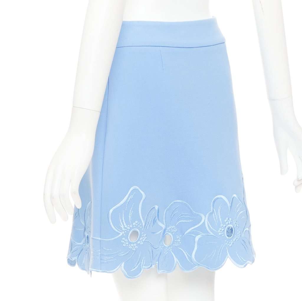 Dior Blue Wool Skirt Blue Wool Very good condition - Box View