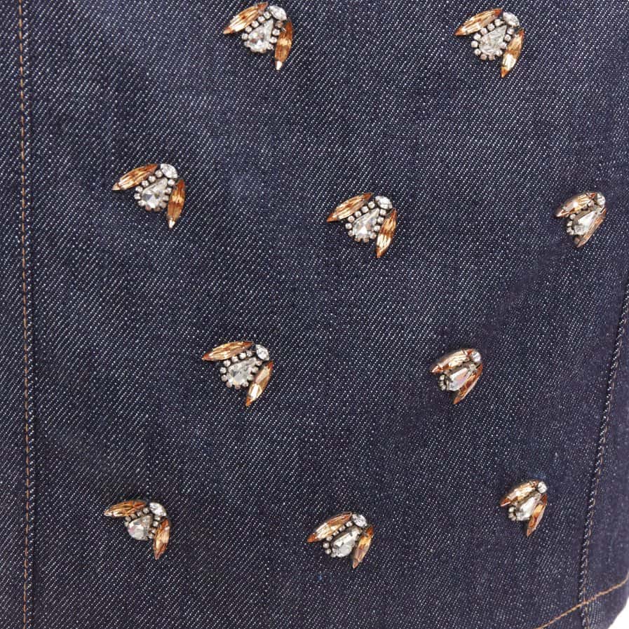 Dior Blue Cotton Skirt Blue Cotton Very good condition - Back View