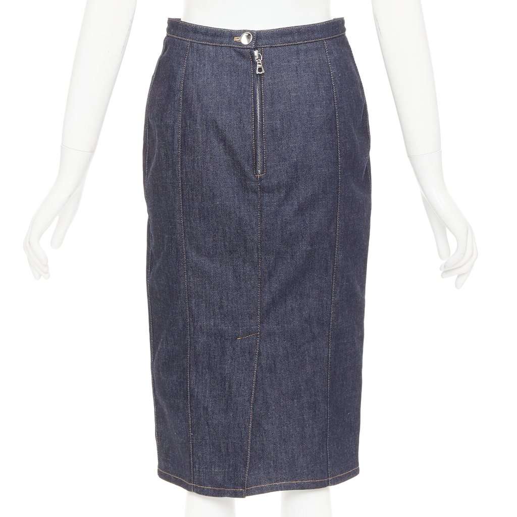 Dior Blue Cotton Skirt Blue Cotton Very good condition - Box View