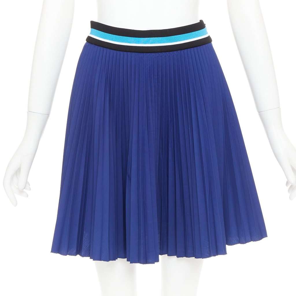 Prada Navy Polyester Skirt Navy Polyester Very good condition - Front View