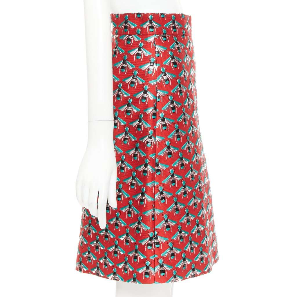 Gucci Red Polyester Skirt Red Polyester Never worn, with tag - Model View
