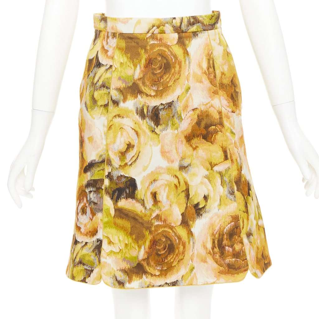 Giambattista Valli Yellow Polyester Skirt Yellow Polyester Very good condition - Front View