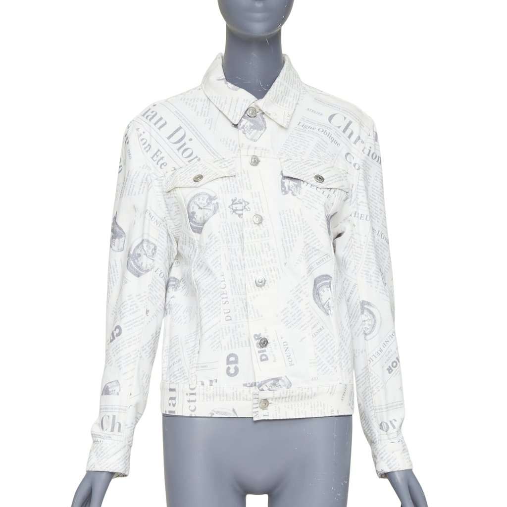 Dior White Denim Jacket White Denim Very good condition - Front View