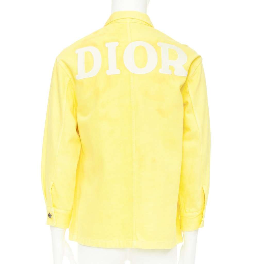 Dior Yellow Cotton Jacket Yellow Cotton Fair condition - Front View