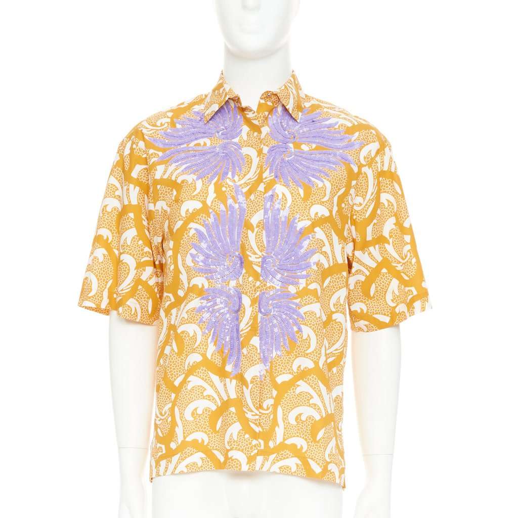 Dries Van Noten Yellow Cotton Top Yellow Cotton Very good condition - Front View