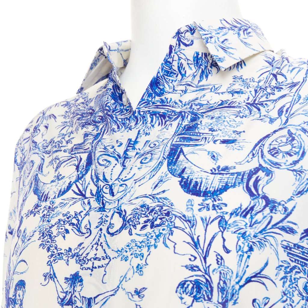 Dior Blue Silk Top Blue Silk Very good condition - Back View
