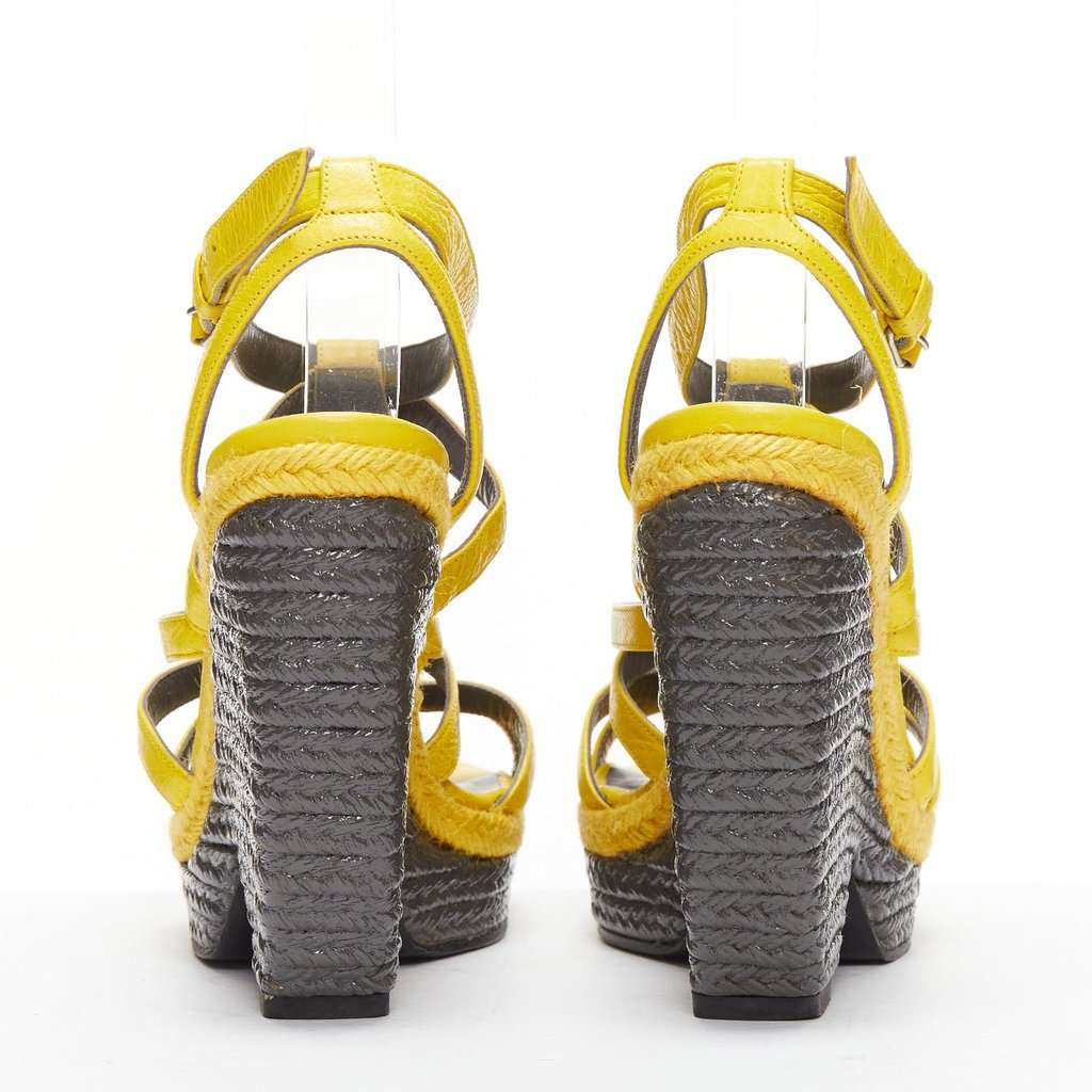 Balenciaga Arena Yellow Leather Very good condition - Box View