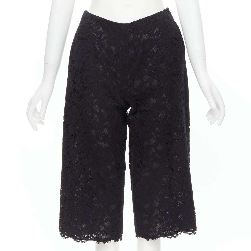 Valentino Garavani Patchwork Shorts Black Never worn - Front View