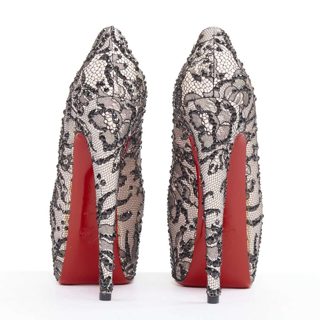 Christian Louboutin Stardust 160 Pink Silk Very good condition - Box View