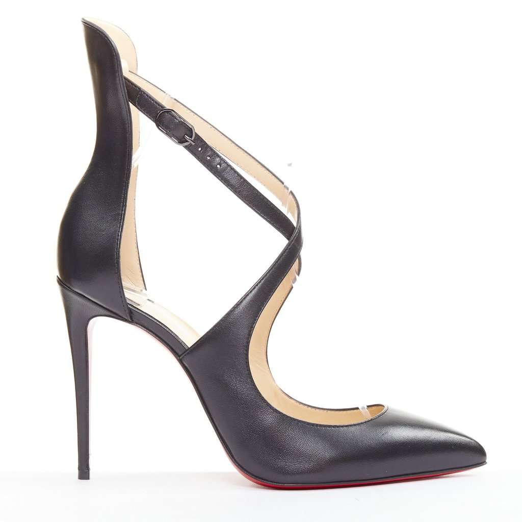 Christian Louboutin Marlenarock 100 Black Leather Very good condition - Back View