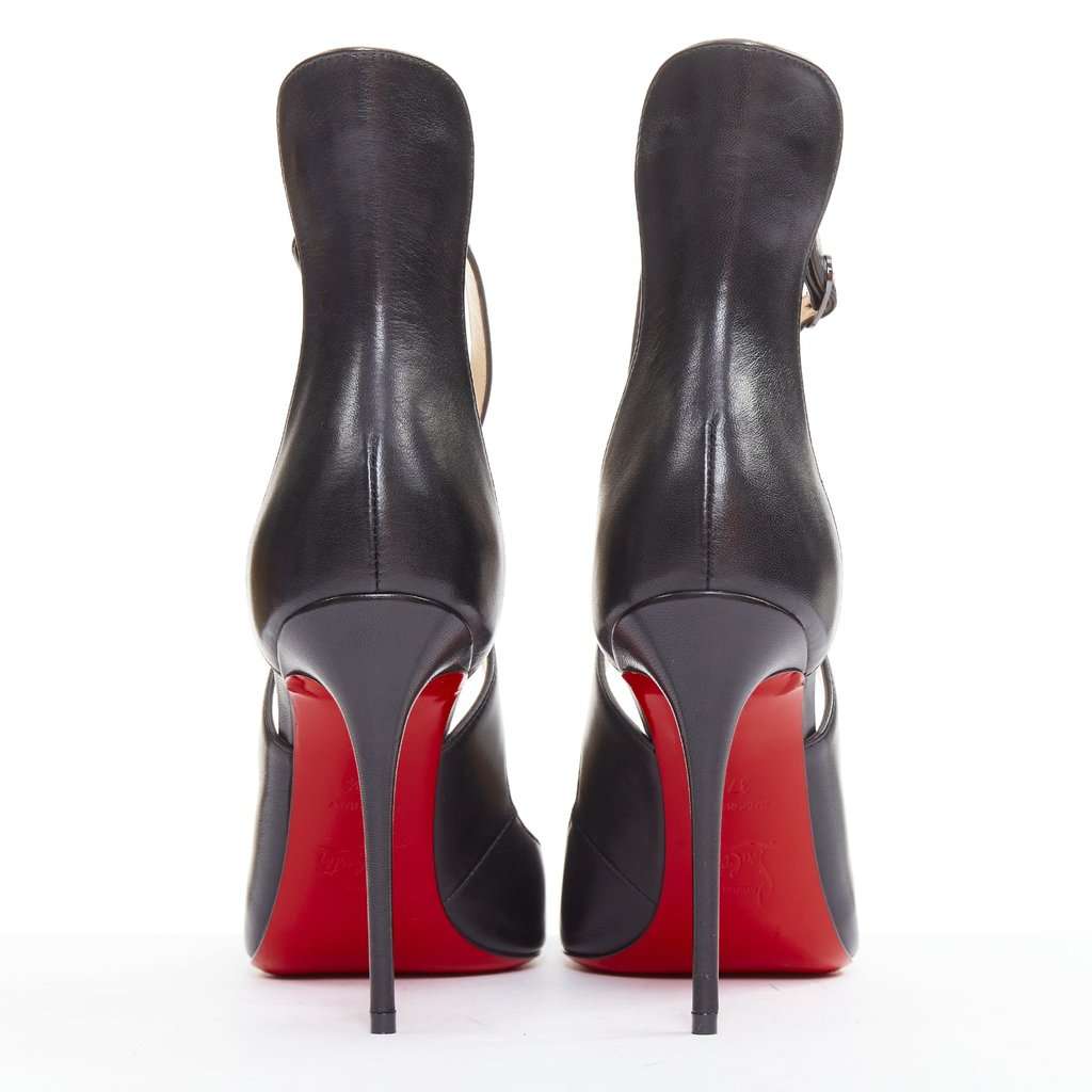 Christian Louboutin Marlenarock 100 Black Leather Very good condition - Box View
