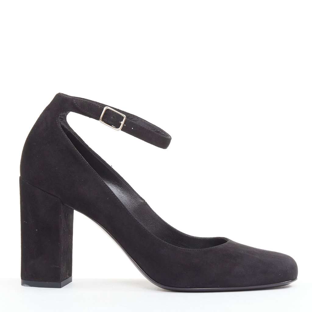 Saint Laurent Black Suede Heels Black Suede Very good condition - Front View