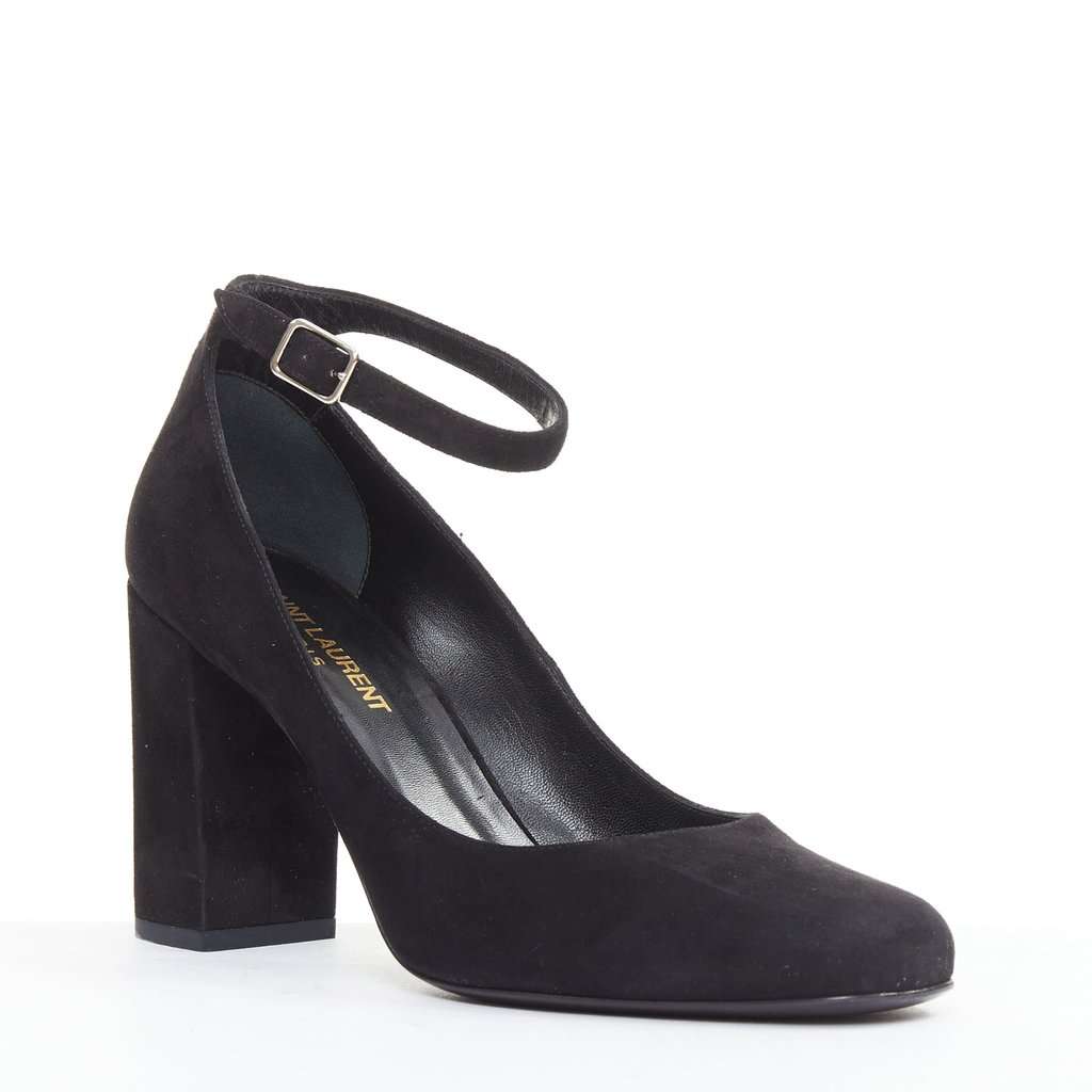 Saint Laurent Black Suede Heels Black Suede Very good condition - Back View