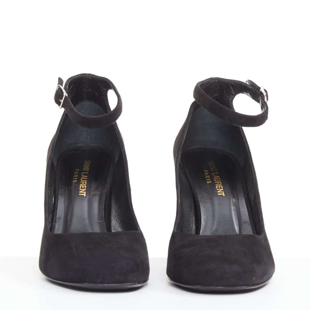 Saint Laurent Black Suede Heels Black Suede Very good condition - Inside View