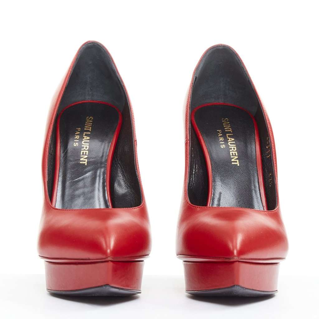 Saint Laurent Janus Rouge Oriente Red Leather Very good condition - Inside View