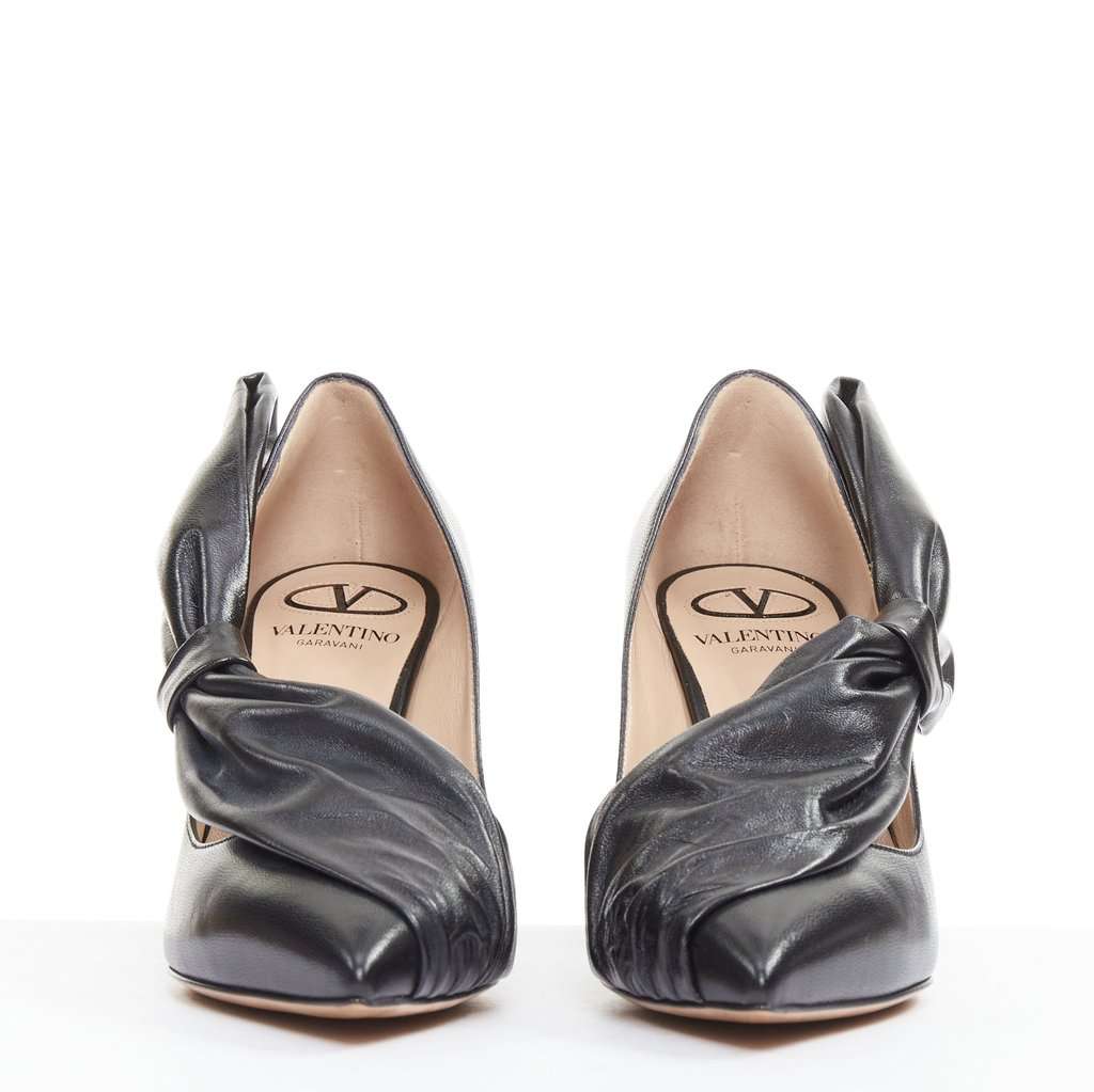 Valentino Black Leather Heels Black Leather Very good condition - Inside View