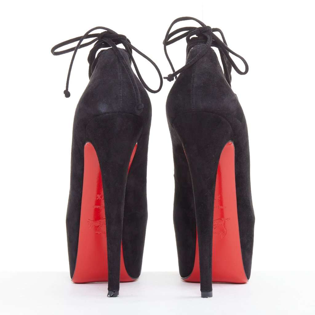 Christian Louboutin Ghildarc 160 Black Leather Very good condition - Box View