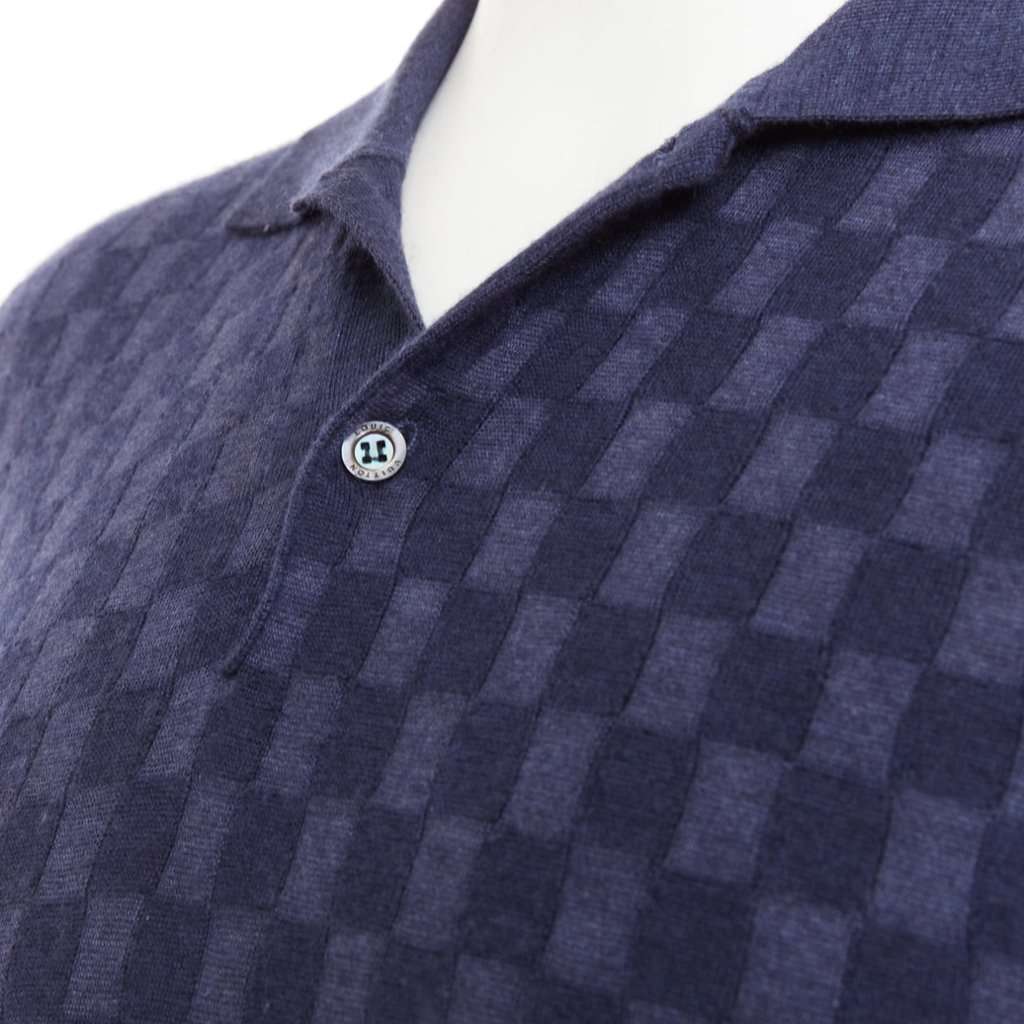 Louis Vuitton Navy Polo Shirt Navy Good condition - Back View