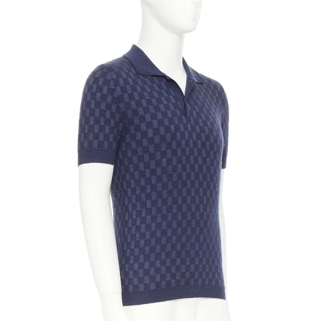 Louis Vuitton Navy Polo Shirt Navy Good condition - Inside View