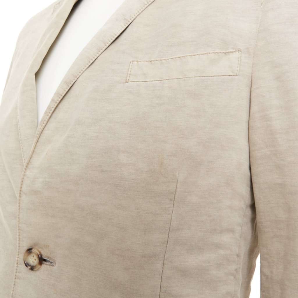 Prada Beige Linen Jacket Beige Linen Good condition - Back View