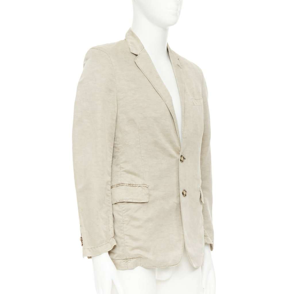 Prada Beige Linen Jacket Beige Linen Good condition - Model View